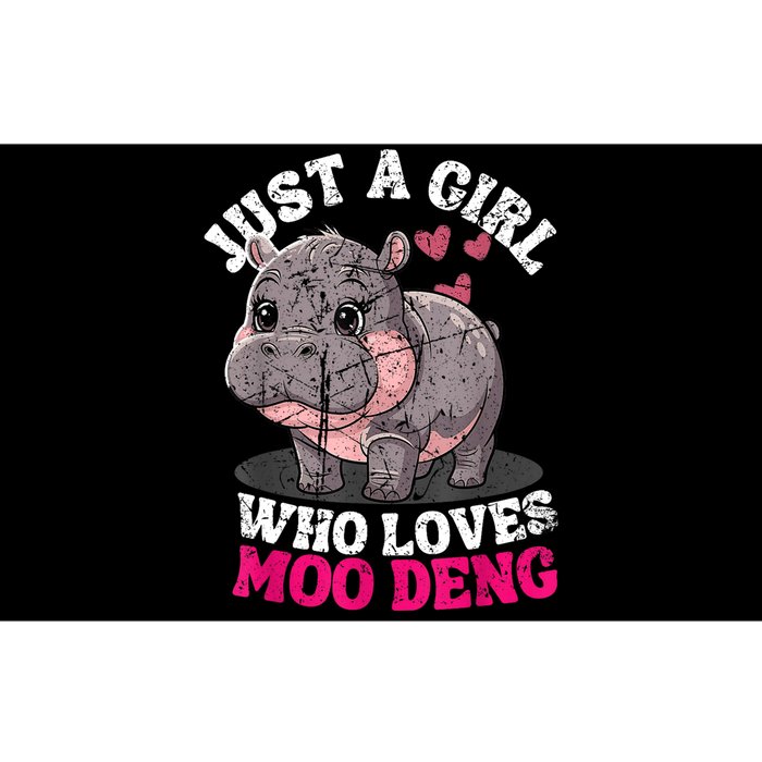 Just A Girl Who Loves Moo Deng Bumper Sticker