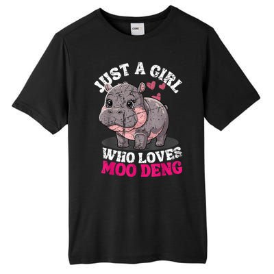 Just A Girl Who Loves Moo Deng Tall Fusion ChromaSoft Performance T-Shirt