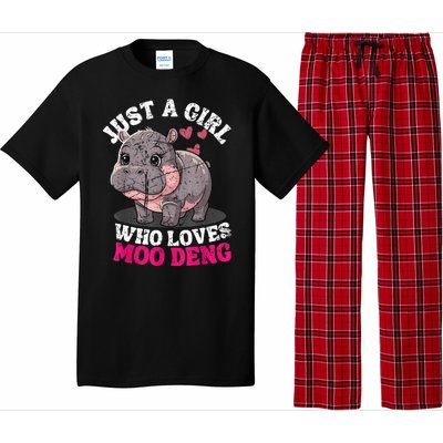 Just A Girl Who Loves Moo Deng Pajama Set