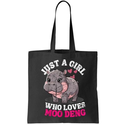 Just A Girl Who Loves Moo Deng Bag