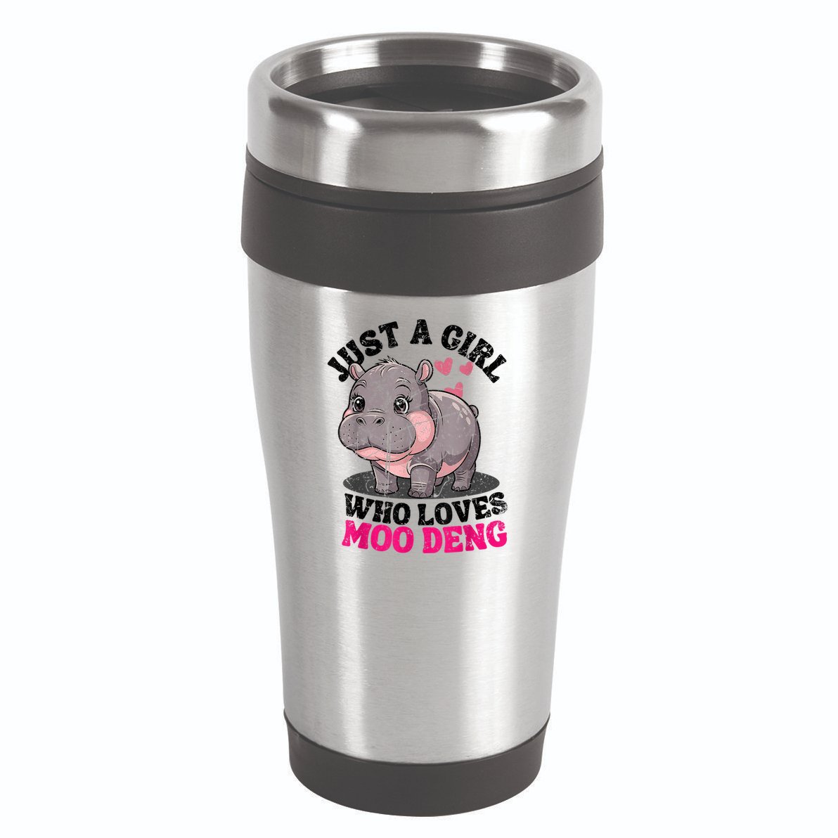 Just A Girl Who Loves Moo Deng 16oz Travel Tumbler