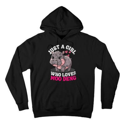 Just A Girl Who Loves Moo Deng Tall Hoodie