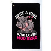 Just A Girl Who Loves Moo Deng Golf Towel