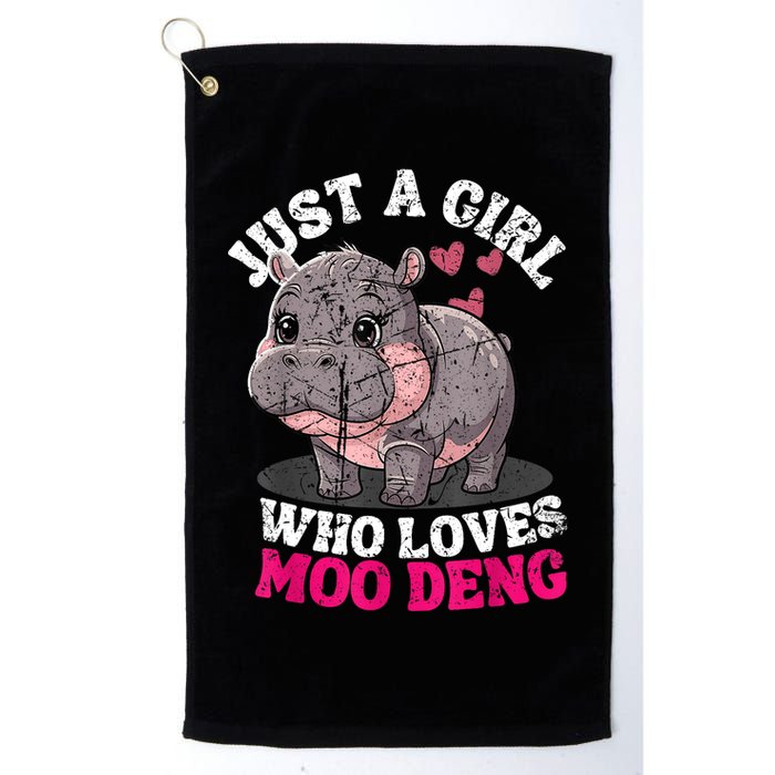 Just A Girl Who Loves Moo Deng Golf Towel