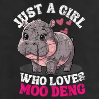 Just A Girl Who Loves Moo Deng Golf Towel