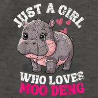 Just A Girl Who Loves Moo Deng Vector Backpack
