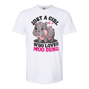 Just A Girl Who Loves Moo Deng Softstyle® CVC T-Shirt