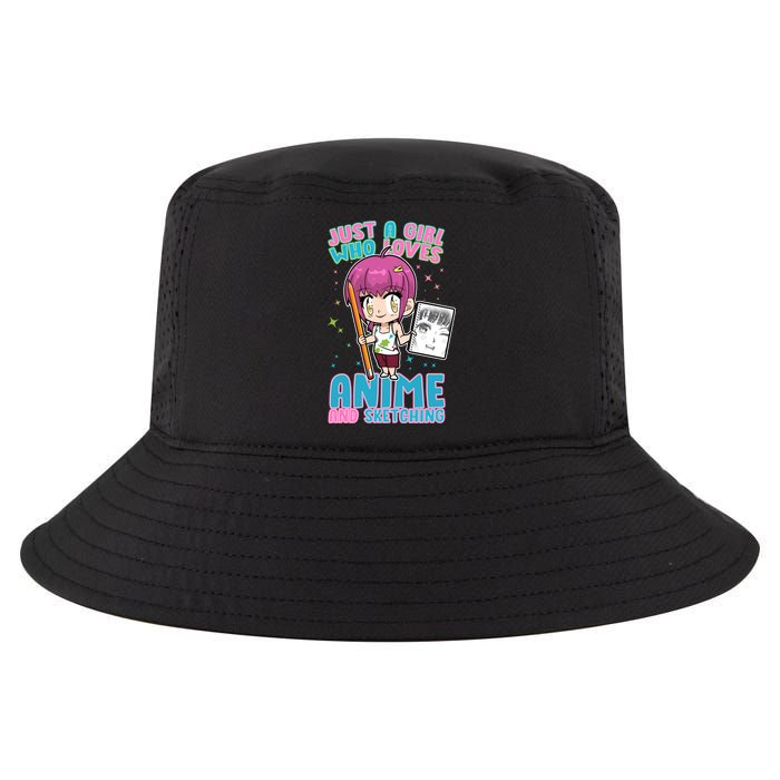 Just A Girl Who Loves Anime And Sketching Cool Comfort Performance Bucket Hat