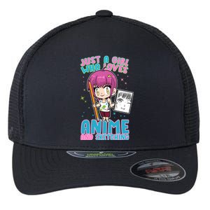 Just A Girl Who Loves Anime And Sketching Flexfit Unipanel Trucker Cap