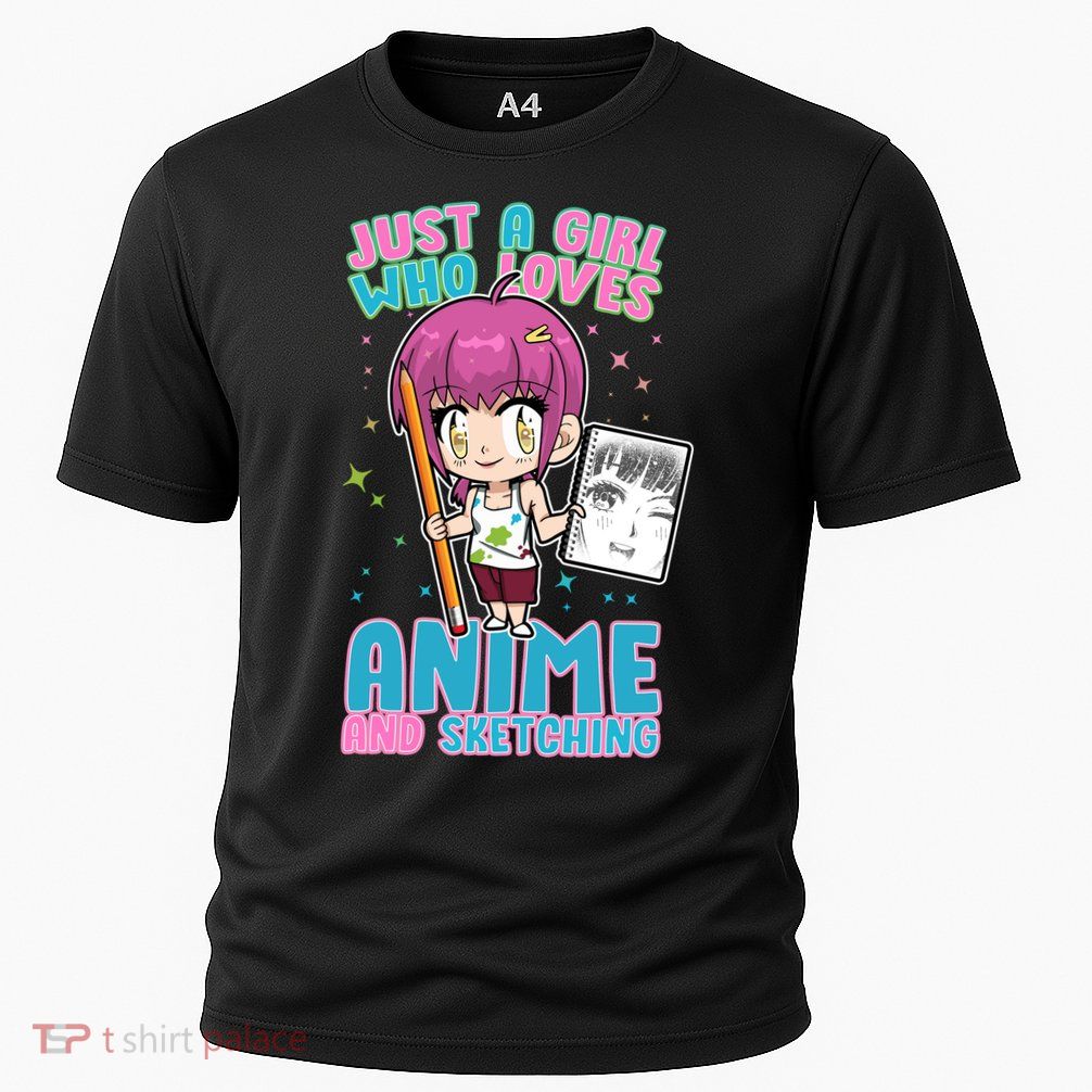 Just A Girl Who Loves Anime And Sketching Performance Shirt