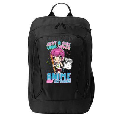 Just A Girl Who Loves Anime And Sketching City Backpack
