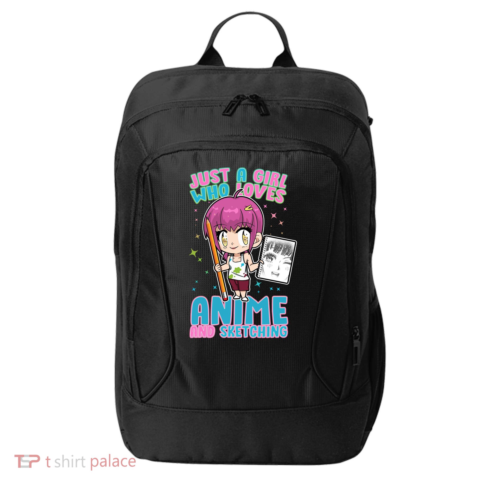 Just A Girl Who Loves Anime And Sketching City Backpack