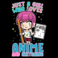 Just A Girl Who Loves Anime And Sketching Backpack