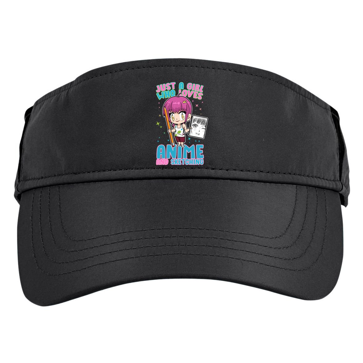 Just A Girl Who Loves Anime And Sketching Adult Drive Performance Visor