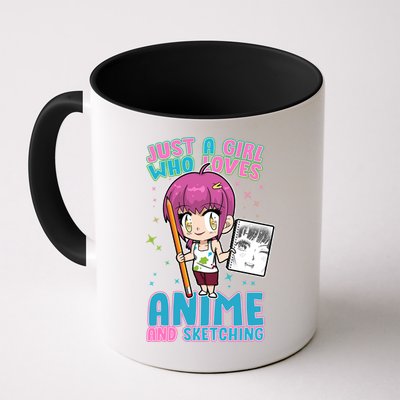Just A Girl Who Loves Anime And Sketching Mug