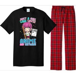 Just A Girl Who Loves Anime And Sketching Pajama Set