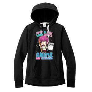 Just A Girl Who Loves Anime And Sketching Women's Fleece Hoodie