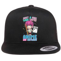 Just A Girl Who Loves Anime And Sketching Flatbill Hat