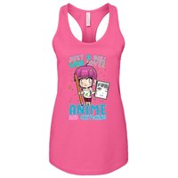 Just A Girl Who Loves Anime And Sketching Women's Racerback Tank