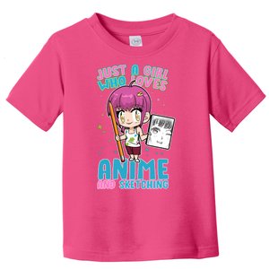 Just A Girl Who Loves Anime And Sketching Toddler T-Shirt