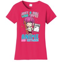 Just A Girl Who Loves Anime And Sketching Women's T-Shirt