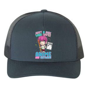 Just A Girl Who Loves Anime And Sketching Yupoong Adult 5-Panel Trucker Hat