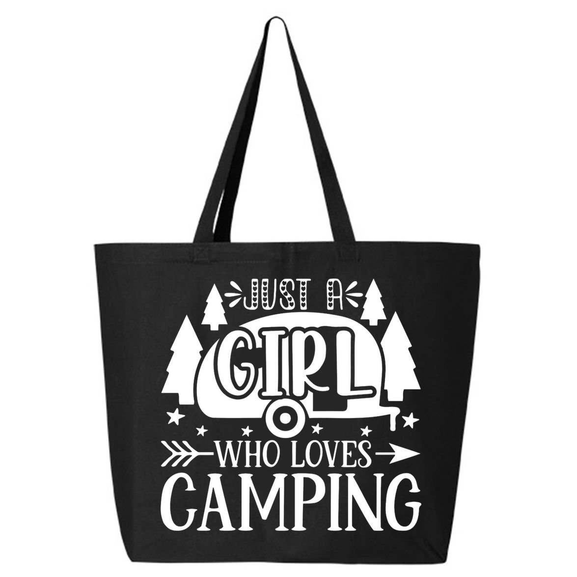Just A Girl Who Loves Camping 25L Jumbo Tote