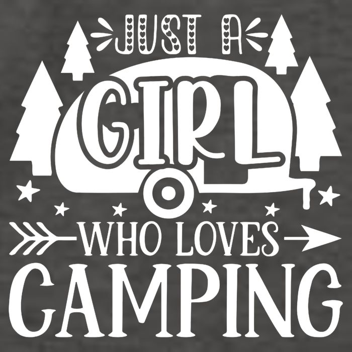 Just A Girl Who Loves Camping Vector Backpack
