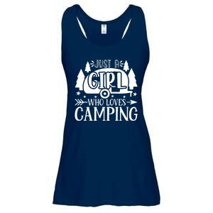 Just A Girl Who Loves Camping Ladies Essential Flowy Tank