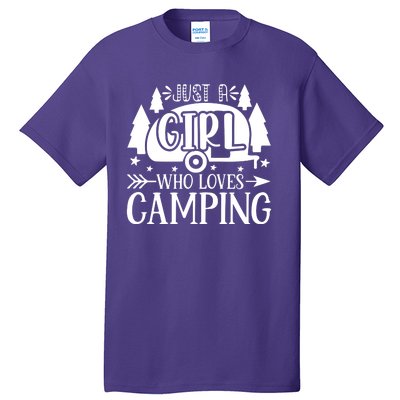 Just A Girl Who Loves Camping Tall T-Shirt