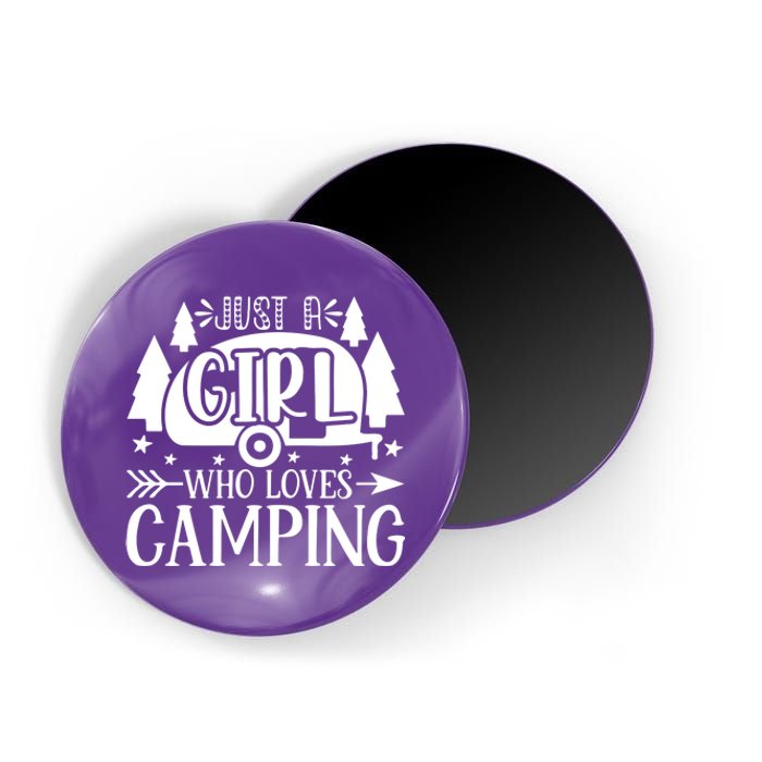 Just A Girl Who Loves Camping Magnet