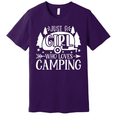 Just A Girl Who Loves Camping Premium T-Shirt