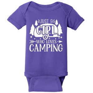 Just A Girl Who Loves Camping Baby Bodysuit