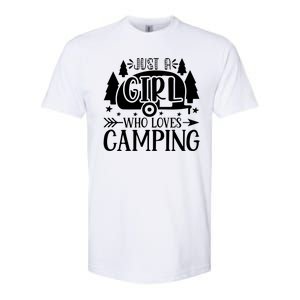 Just A Girl Who Loves Camping Softstyle® CVC T-Shirt