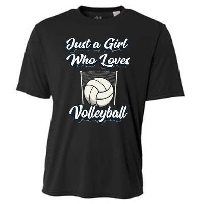 Just A Girl Who Love Volleyball Cooling Performance Crew T-Shirt