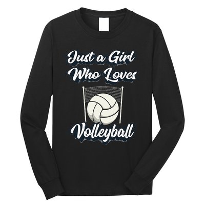 Just A Girl Who Love Volleyball Long Sleeve Shirt