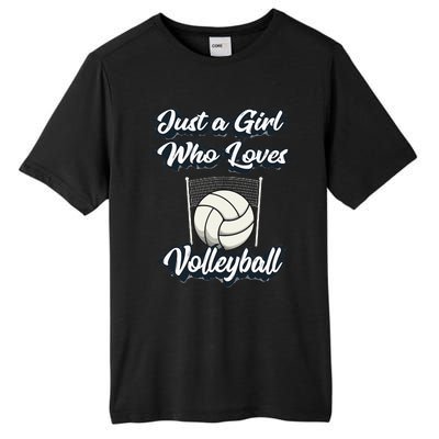 Just A Girl Who Love Volleyball Tall Fusion ChromaSoft Performance T-Shirt