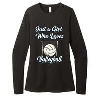 Just A Girl Who Love Volleyball Womens CVC Long Sleeve Shirt