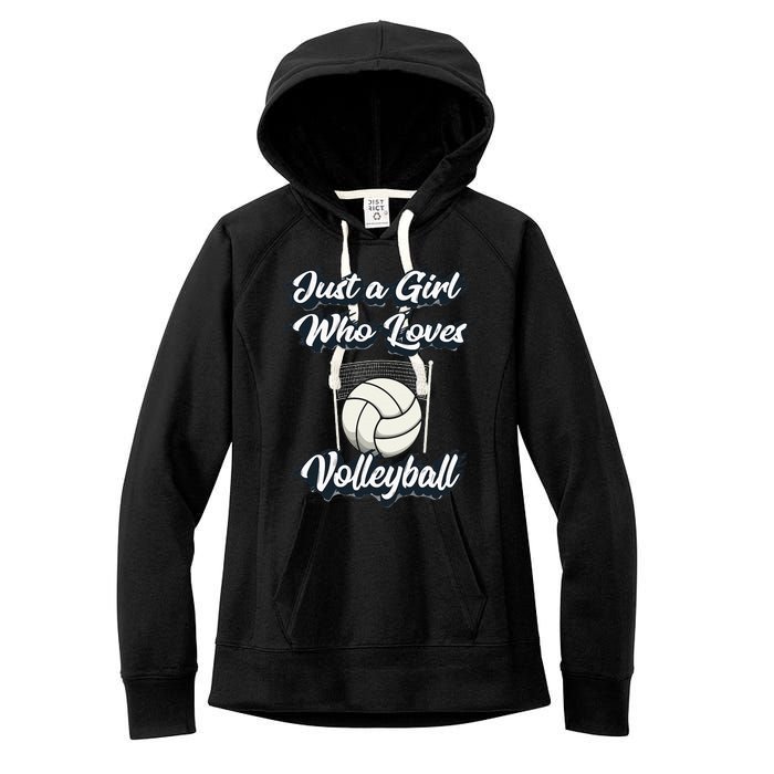 Just A Girl Who Love Volleyball Women's Fleece Hoodie