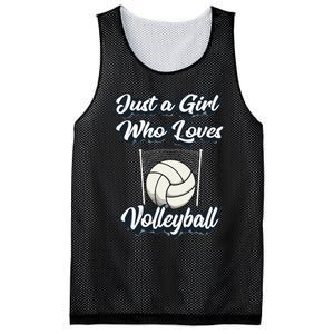 Just A Girl Who Love Volleyball Mesh Reversible Basketball Jersey Tank