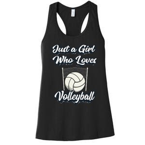 Just A Girl Who Love Volleyball Women's Racerback Tank