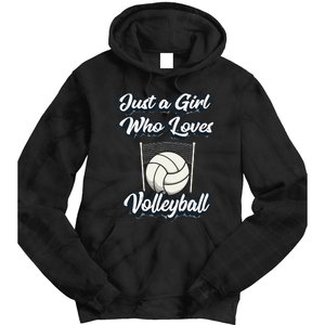 Just A Girl Who Love Volleyball Tie Dye Hoodie