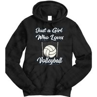 Just A Girl Who Love Volleyball Tie Dye Hoodie