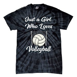 Just A Girl Who Love Volleyball Tie-Dye T-Shirt