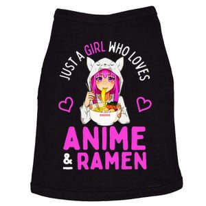 Just a Girl Who Loves Anime and Ra Bowl Japanese Doggie Tank