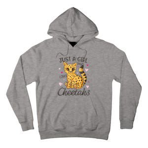 Just A Girl Who Loves Cheetahs Women Cheetah Cat Lover Gift Tall Hoodie