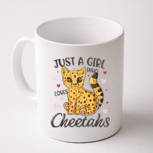 Just A Girl Who Loves Cheetahs Women Cheetah Cat Lover Gift Coffee Mug