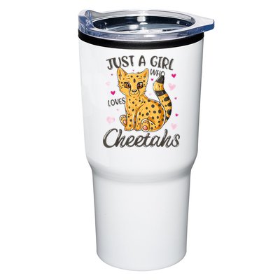 Just A Girl Who Loves Cheetahs Women Cheetah Cat Lover Gift Tumbler