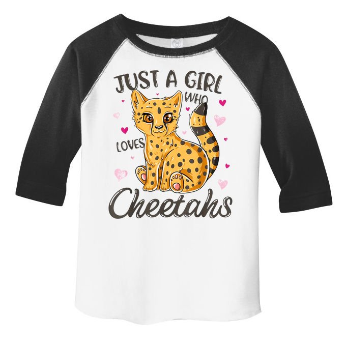 Just A Girl Who Loves Cheetahs Women Cheetah Cat Lover Gift Toddler Fine Jersey T-Shirt