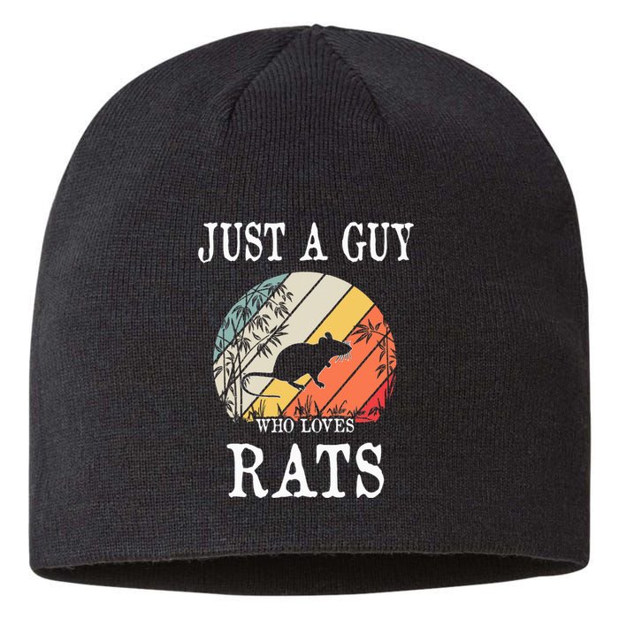 Just A Guy Who Loves Rats Sustainable Beanie